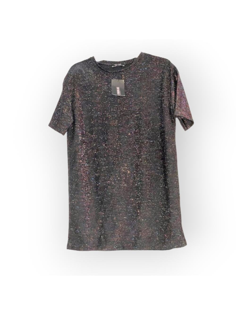 Zara Black glittery Top NWT Sz Sm